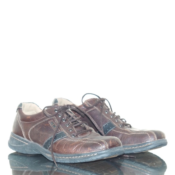 Mens 7.5 BASS WATSON Leather Casual Dress Oxfords